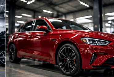 Finished vehicle in the workshop