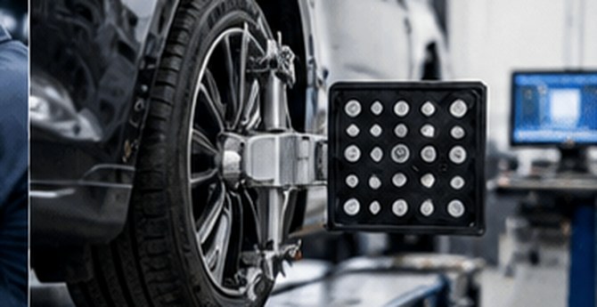 Wheel alignment and inspection